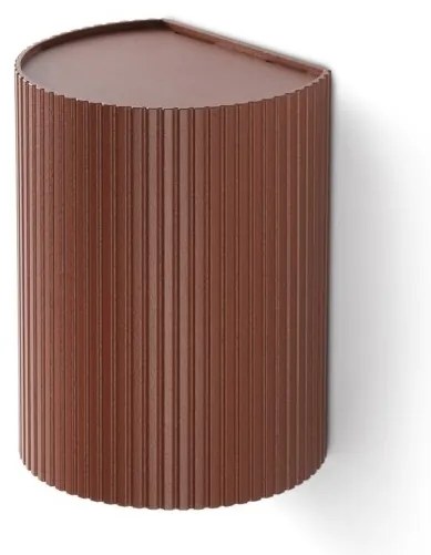 Aplica perete aluminiu striat terracotta, 1xGU10, SOLE round