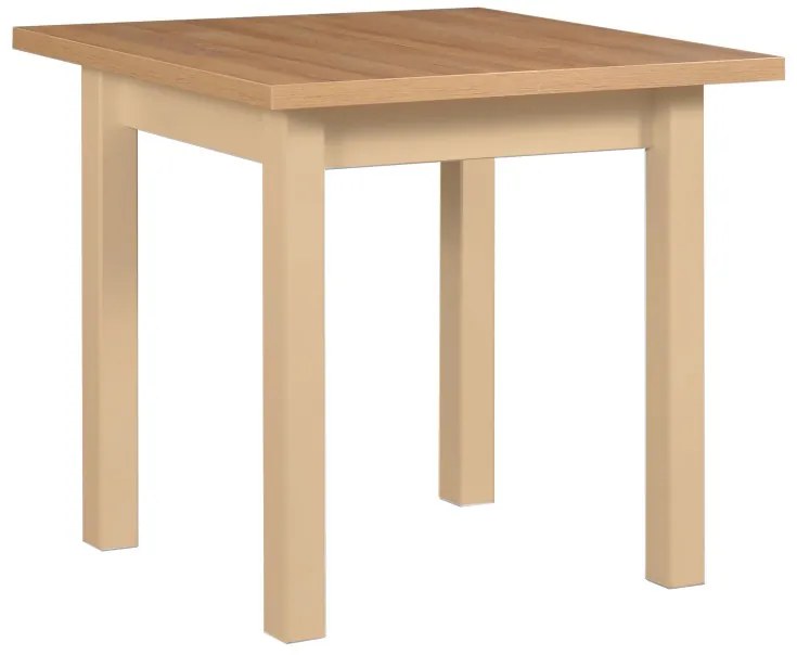 Masa extensibila living/bucatarie Maxine 8, sonoma/stejar alb, 80x80/160 cm, UnicSpot