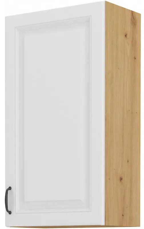 Dulap superior de bucătărie Sheila 45 G 90 1F (stejar artisan + alb). 1032469