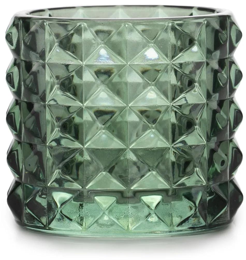 Suport de lumanare din sticla verde MALAGA - diverse dimensiuni Marime: S