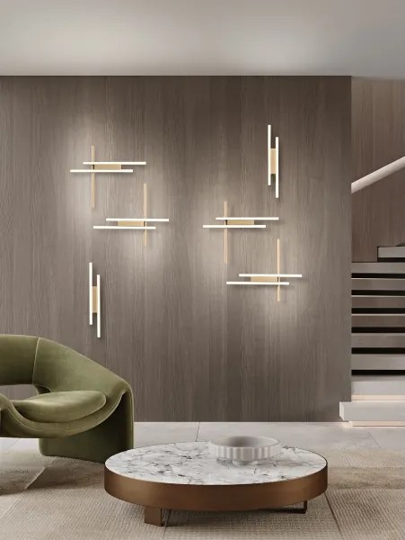 Ondaluce - Aplică de perete LED reglabilă MOVIDA LED/20W/230V, aurie