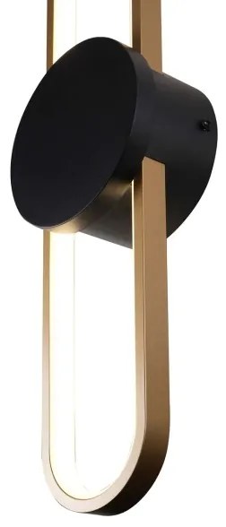 Aplica de perete LED FLORENTYNA LED/24W/230V 4000K auriu/negru