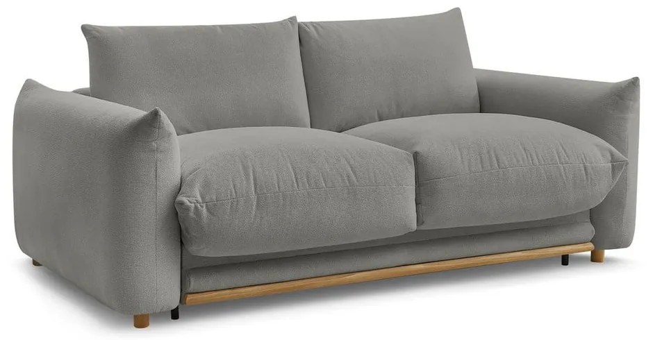 Canapea gri extensibilă 214 cm Ernest – Bobochic Paris