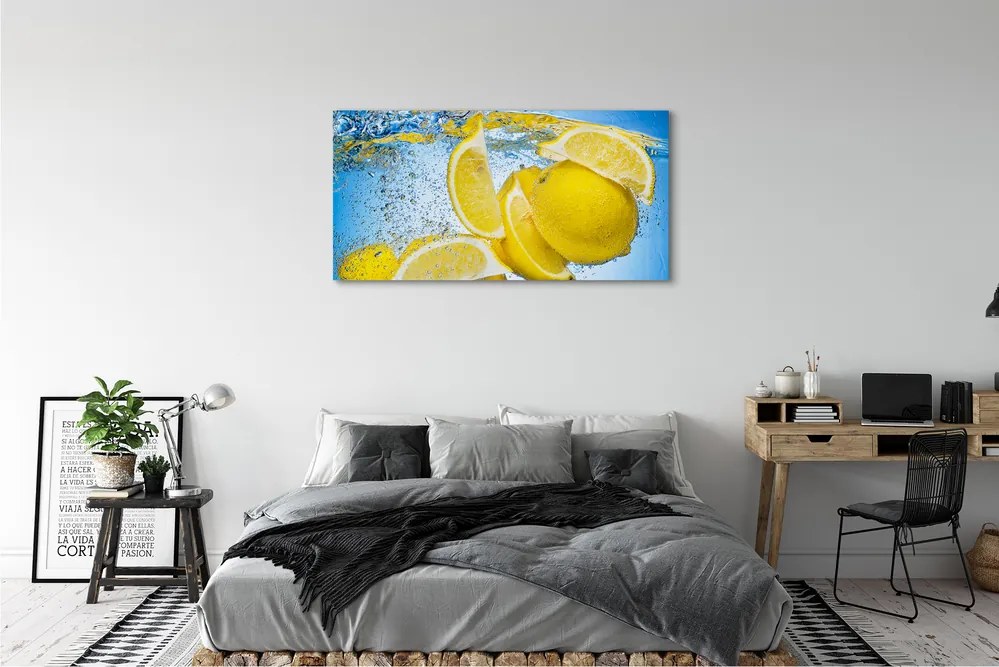 Tablouri canvas Lemon în apă