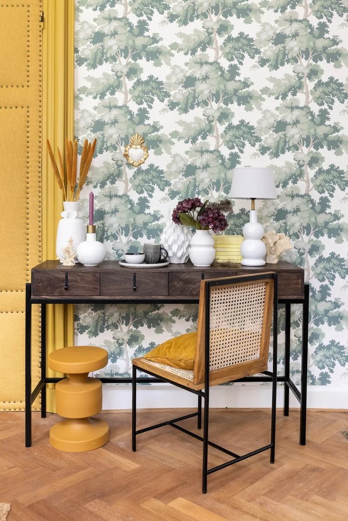 Perna decorativa galbena, din textil, 45x45 cm, Mustard