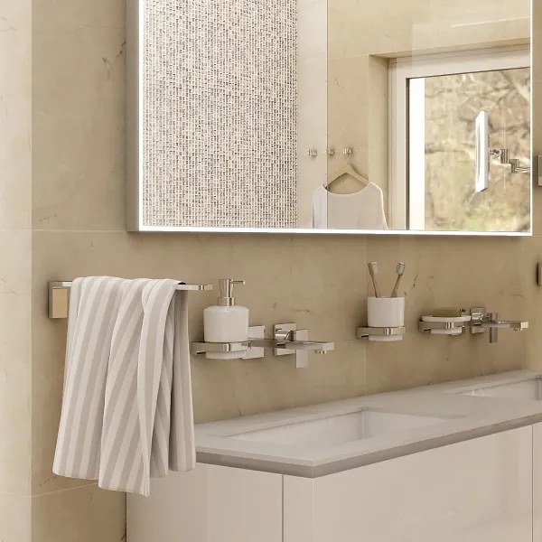 Suport de perete pentru prosoape NIMCO MA 29097-26 MAYA 37 cm crom lucios