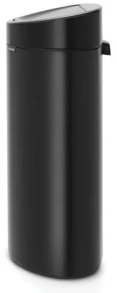 Cos de gunoi Brabantia Touch Bin New 649733, 40 L, Inchidere silentioasa si lina, Spate plat, Negru