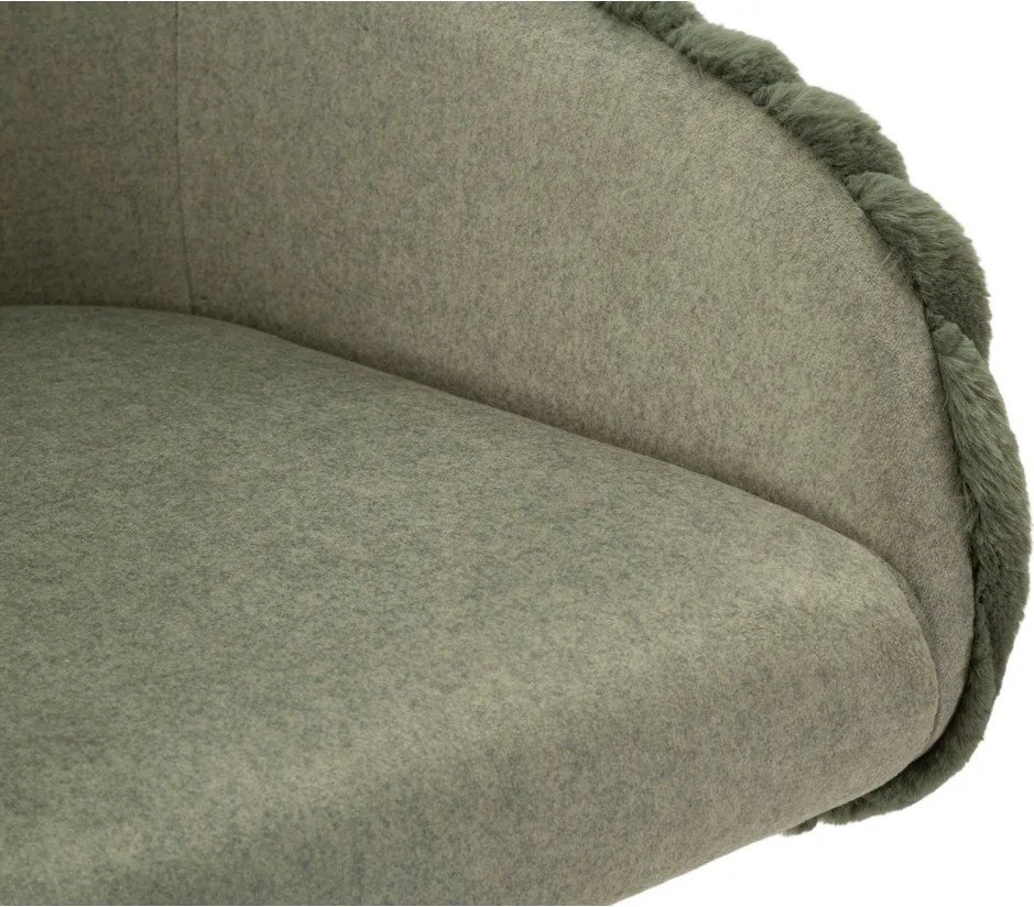 Scaune de bar verzi cu cotiere 2 buc. tapițate (înălțime șezut 78 cm) Alaska – Mauro Ferretti