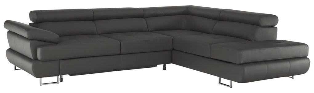Coltar extensibil BUTON R dreapta gri-maro, 275/225/71 cm