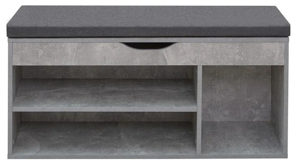 Pantofar (dulap pantofi) Filesas (beton + negru) . 1116341