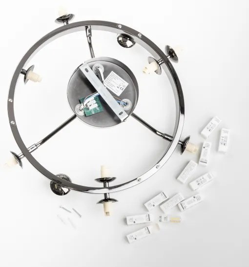 Lustră LED aplicată Brilagi MILLA 10xG9/3W/230V crom lucios/fumuriu