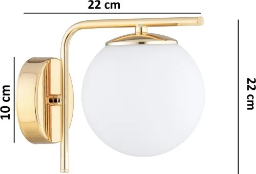 Brilagi - Lampă de perete MILO 1xE27/60W/230V aurie