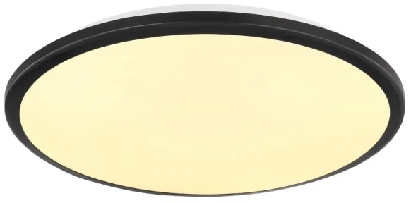 Plafonieră LED Globo 41569-18B XANDER LED/18W/230V 3000K d. 35 cm negru