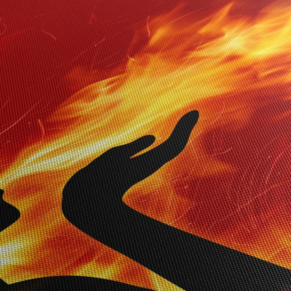 Tablou femeii în foc (120x50 cm)