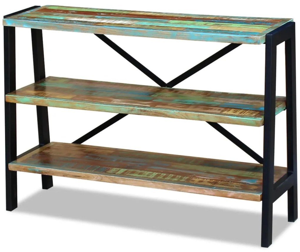 vidaXL Dulap cu 3 rafturi, lemn masiv reciclat