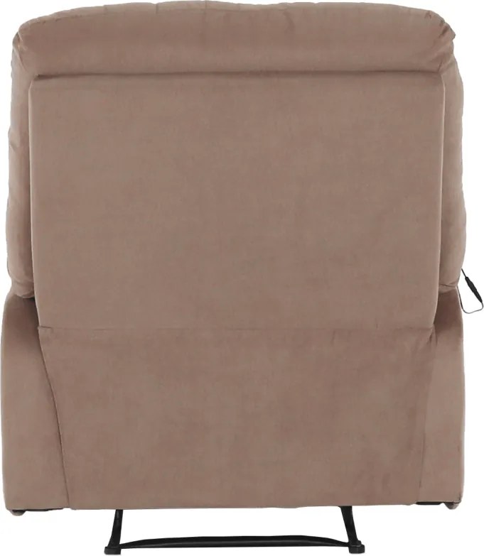 Fotoliu de masaj, reglabil, material textil grej TAUPE, LAMBERT
