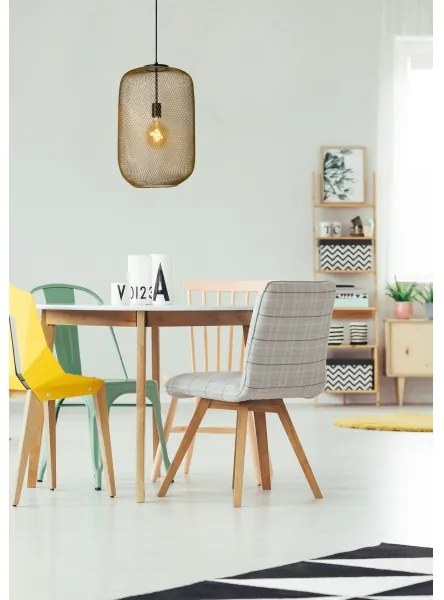 Lustră pe cablu MESH 1xE27/40W/230V alămie Lucide 45385/35/02