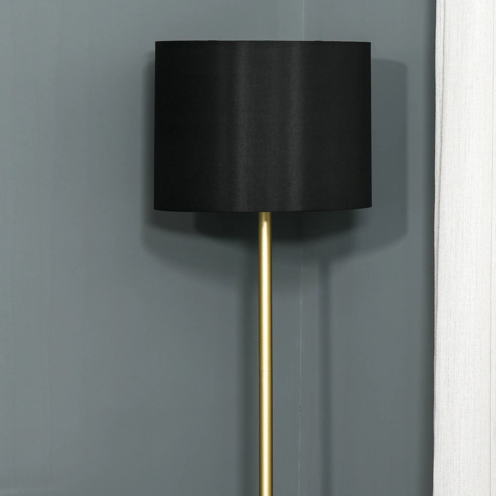 HomCom lampa de podea, abajur textil, lampa de sol | AOSOM RO