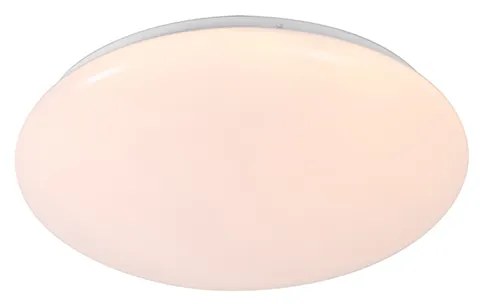 Plafoniera albă 33 cm inclusiv LED și dimmer cu telecomandă - Iene