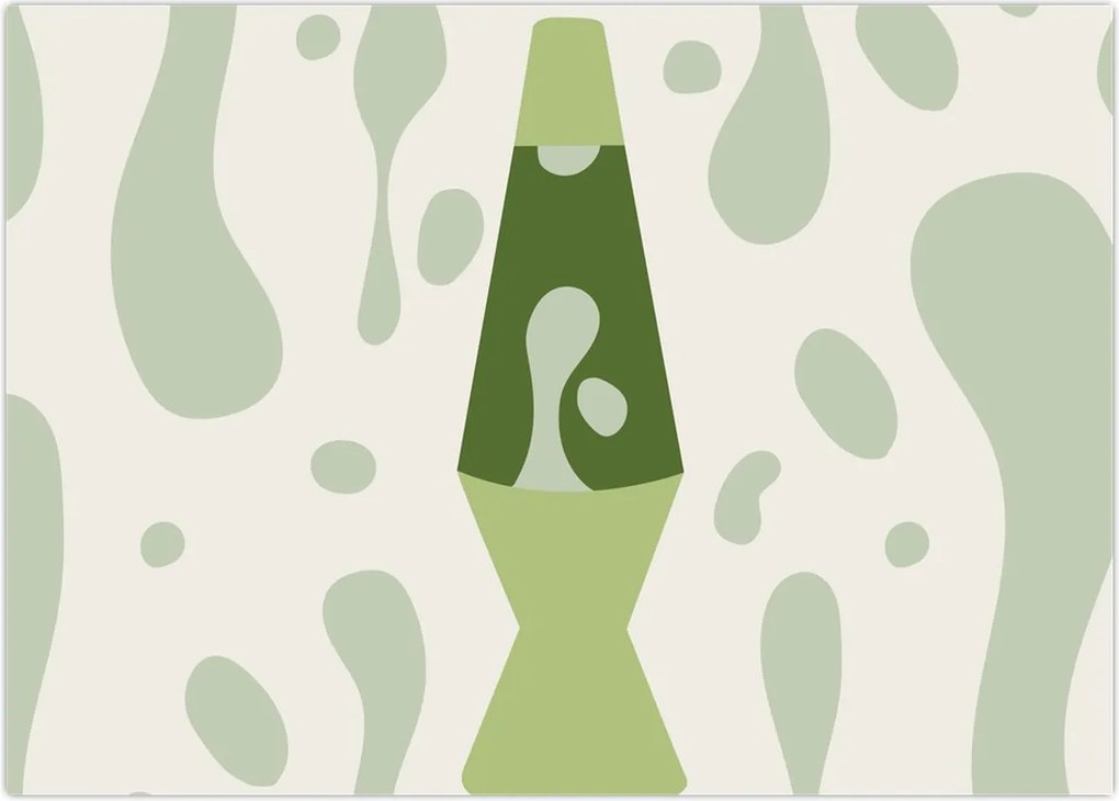 Tablou - Hippies, lampa de lavă (70x50 cm)