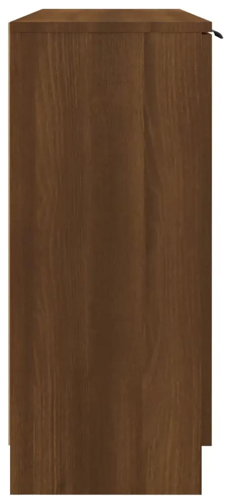 Servanta, stejar maro, 90,5x30x70 cm, lemn prelucrat 1, Stejar brun