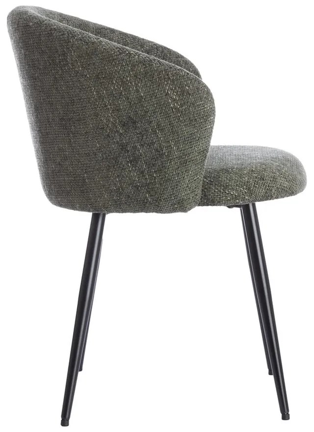 Set de scaune de sufragerie kaki 2 buc. din metal Radaja – Light &amp; Living