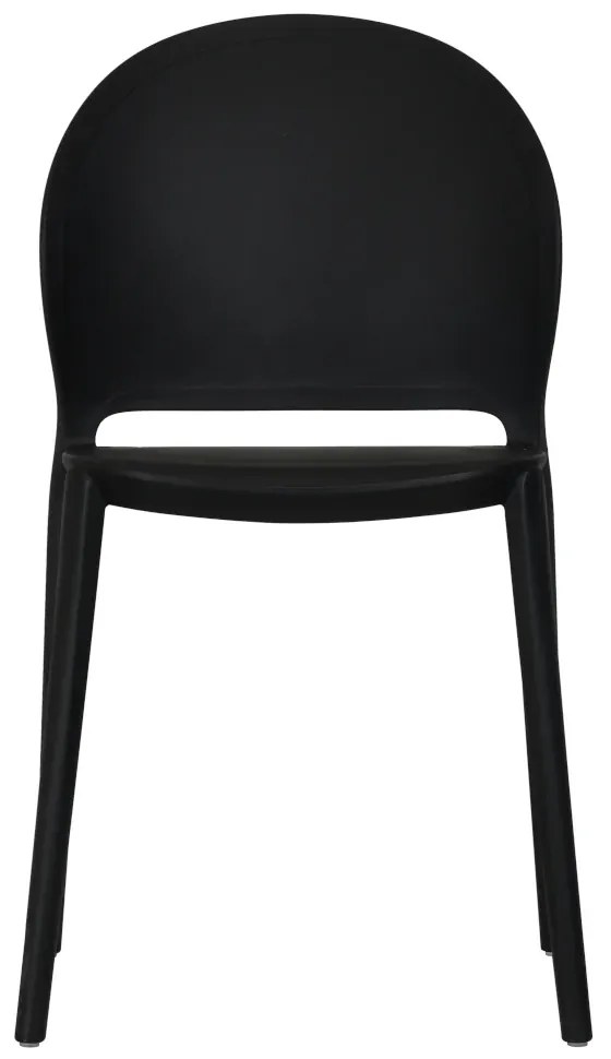 Scaun din plastic ANTOS, neagra