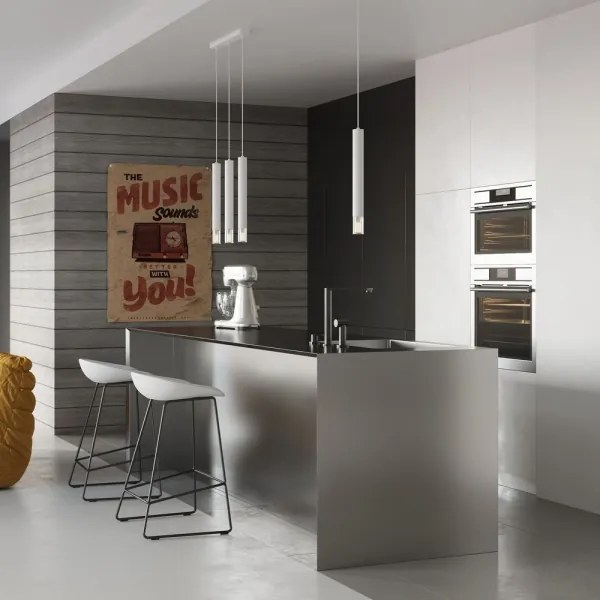 Lustră pe cablu VIZIER 2xG9/40W/230V albă Sollux SL.0958