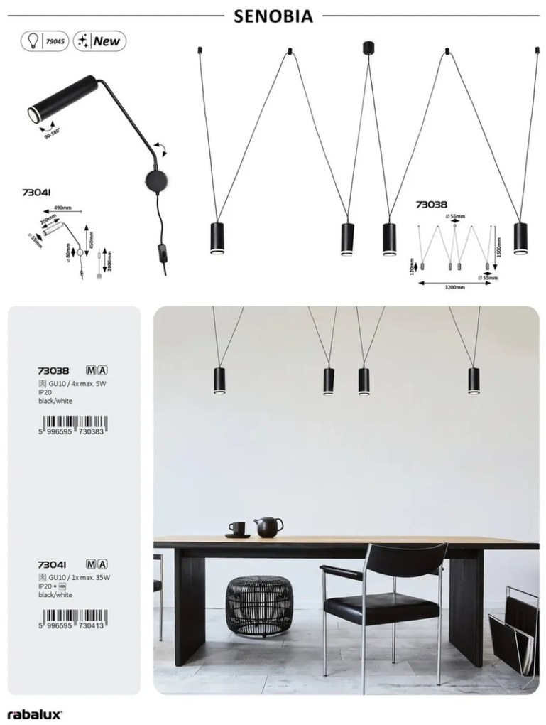 Aplica, Lampa de perete moderna Senobia