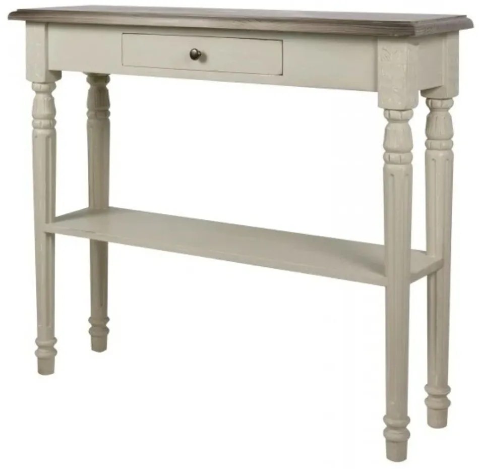 Consola alba din lemn de pin, Harlem