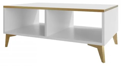 Măsuță cafea Opuncia (alb + alb lucios + auriu). Promo -16%. 1122778
