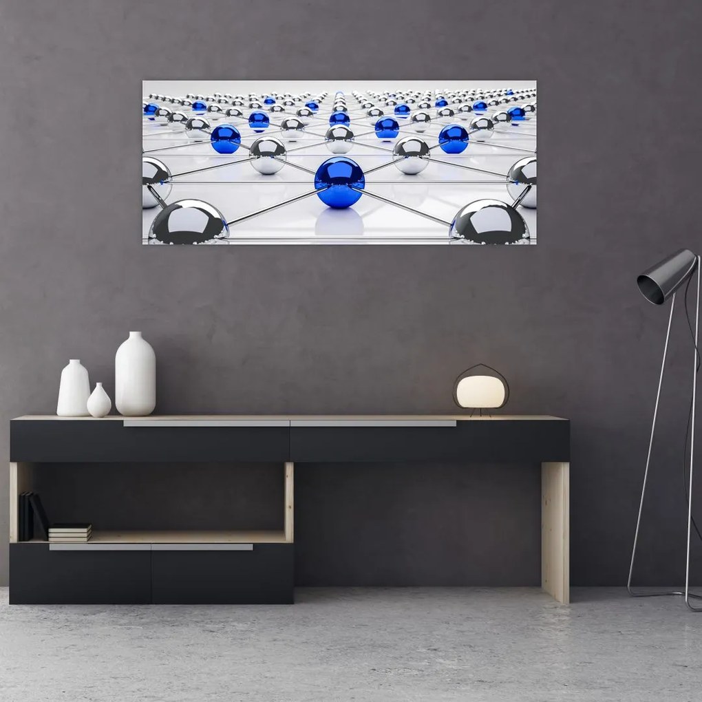 Tablou cu caii legați (120x50 cm)