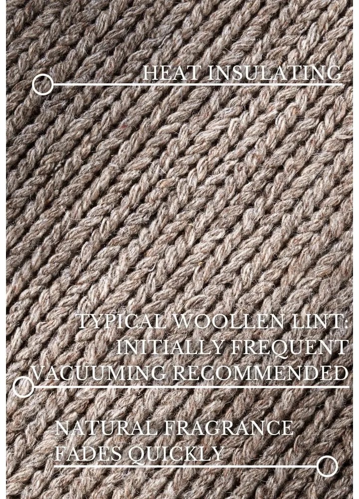 Covor maro deschis țesut manual din lână 120x170 cm Francois – Villeroy&amp;Boch