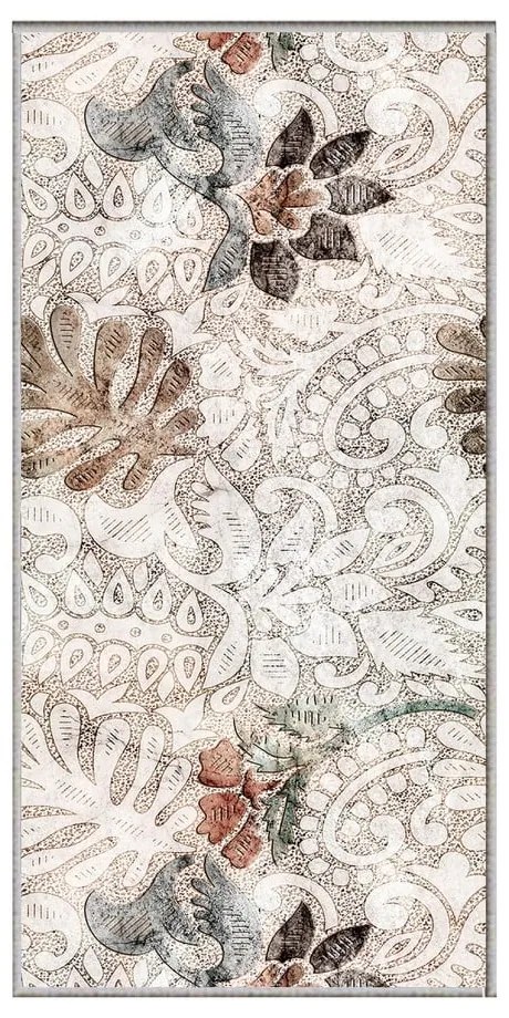 Covor tip traversă bej lavabil 58x140 cm Vintage Garden – Oyo Concept