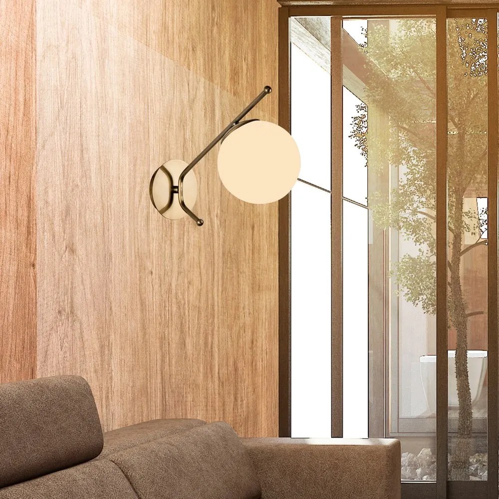 Aplică de perete Squid Lighting Star, înălțime 31 cm, auriu