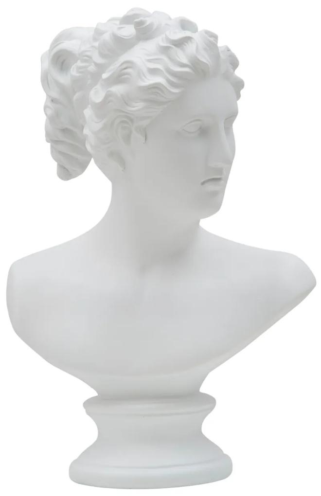 Bust decorativ, Roman Woman, Mauro Ferretti, 21.5x34 cm, polirasina, alb