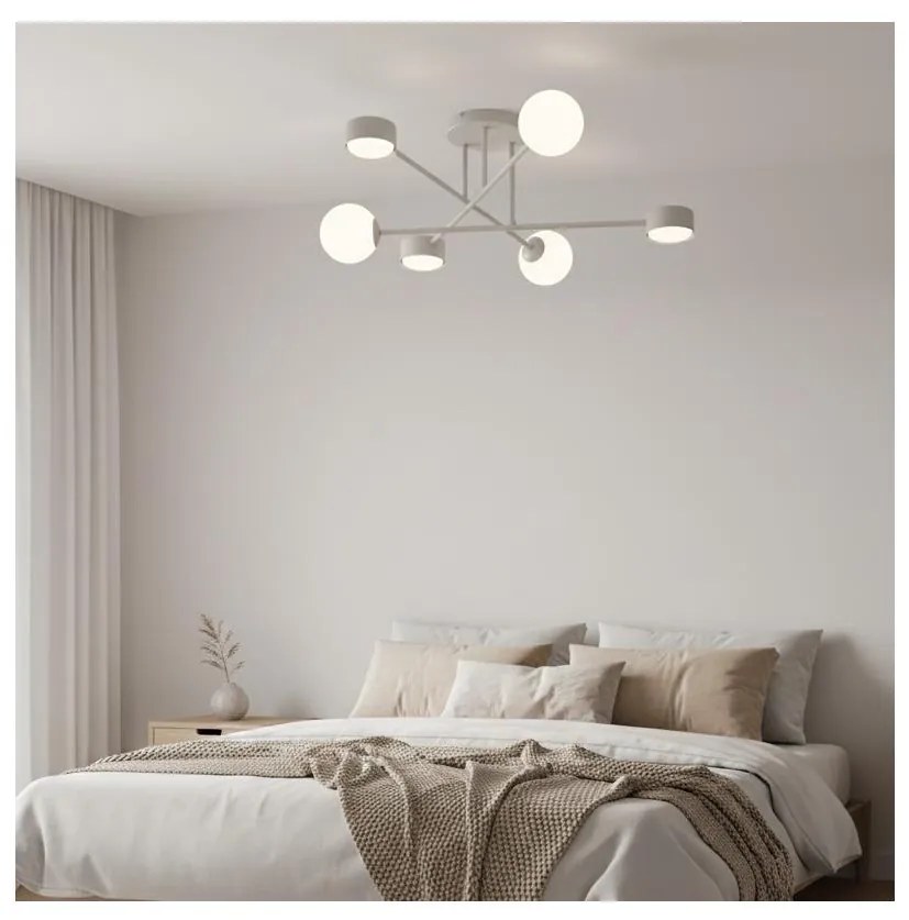 Lustră aplicată HOLON 3xG9/8W/230V + 3xGX53/12W gri