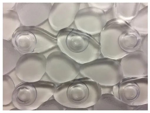 Spirella Suport antiderapant rotund pentru duș RIVERSTONE, transparent, 57 cm