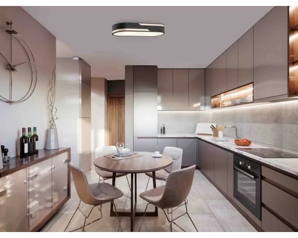 Aplică TONI 2xE27/15W/230V neagră/aurie Argon 0904