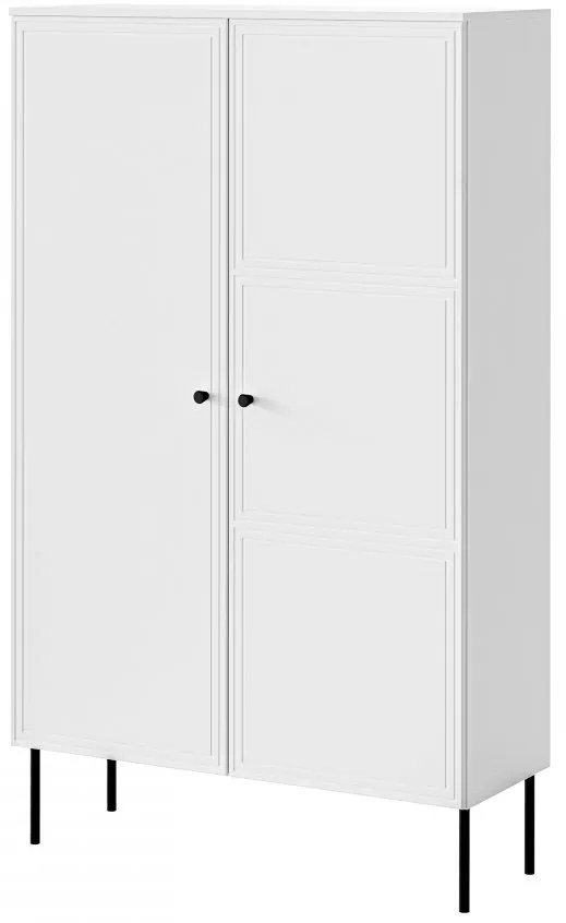 Dulap cu rafturi Godzes Bis (Alb + Negru) . 1104633