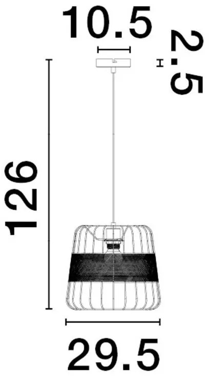Lustra/Pendul design decorativ modern IAN