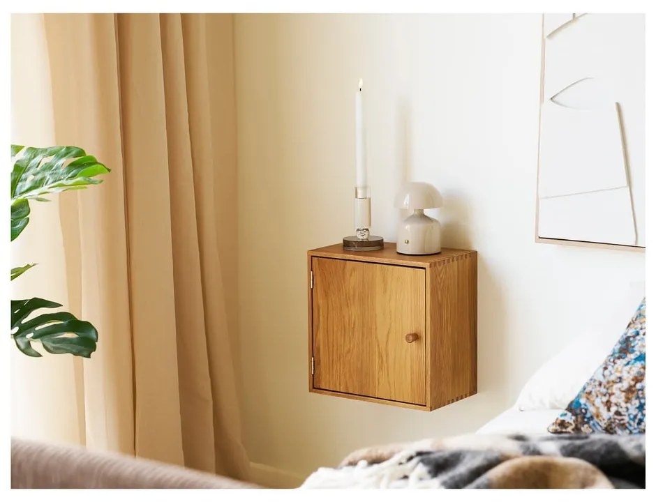 Raft în culoare naturală etajat din lemn de stejar 18 cm Townsville – House Nordic