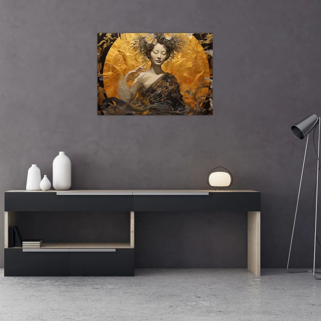 Tablou - Doamnă japoneză (70x50 cm)