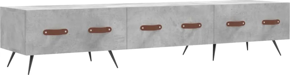 vidaXL Comodă TV, gri beton, 150x36x30 cm, lemn prelucrat