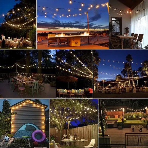 Lanț luminos colorat cu becuri LED - YARDBULBS