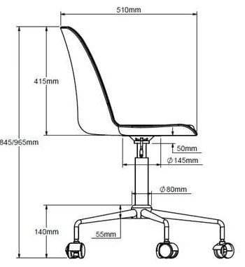 Scaun de birou Unique Furniture, verde