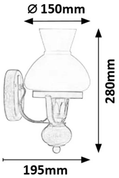 Lampă de perete Rabalux 7077 Petronel