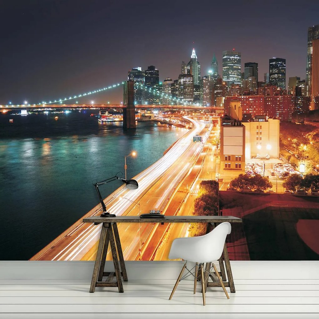 Fototapet - New York City Urban Brooklyn Bridge (152,5x104 cm)