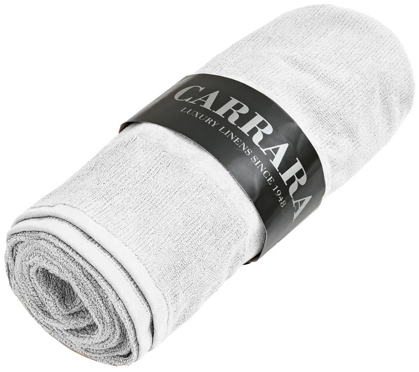 Set de prosoape CARRARA 1buc 60x100 cm si 1buc 40x55 cm 100% bumbac, alb