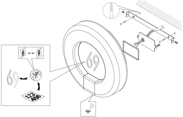 Eglo 98145 - Număr casă LED reglabil MARCHESA-C LED/15W/230V IP44